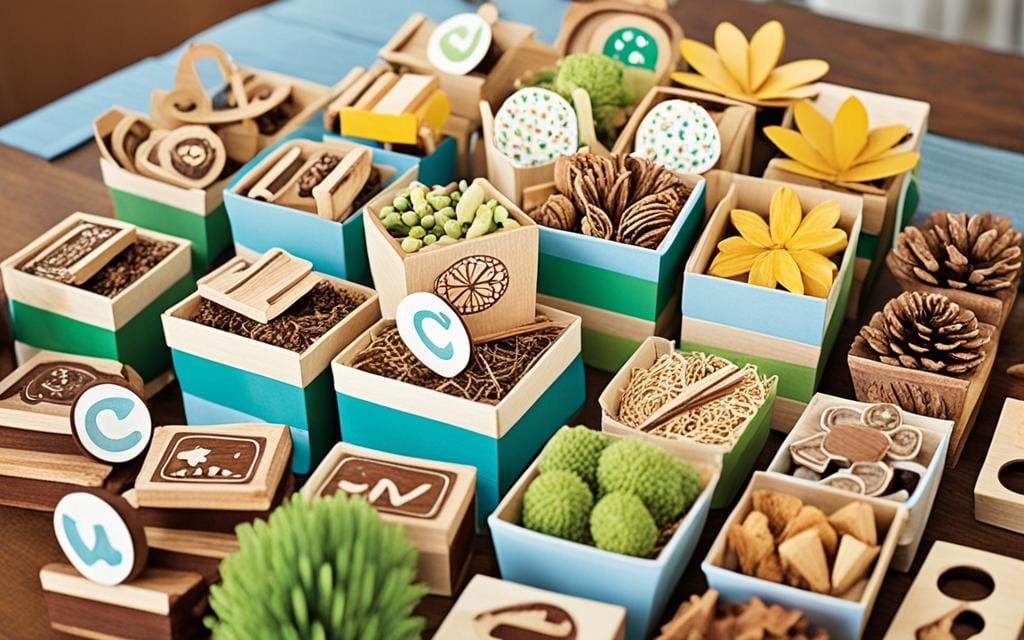 wooden party favors