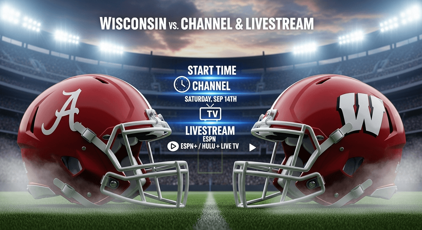 Wisconsin vs Alabama: Start Time, Channel & Livestream