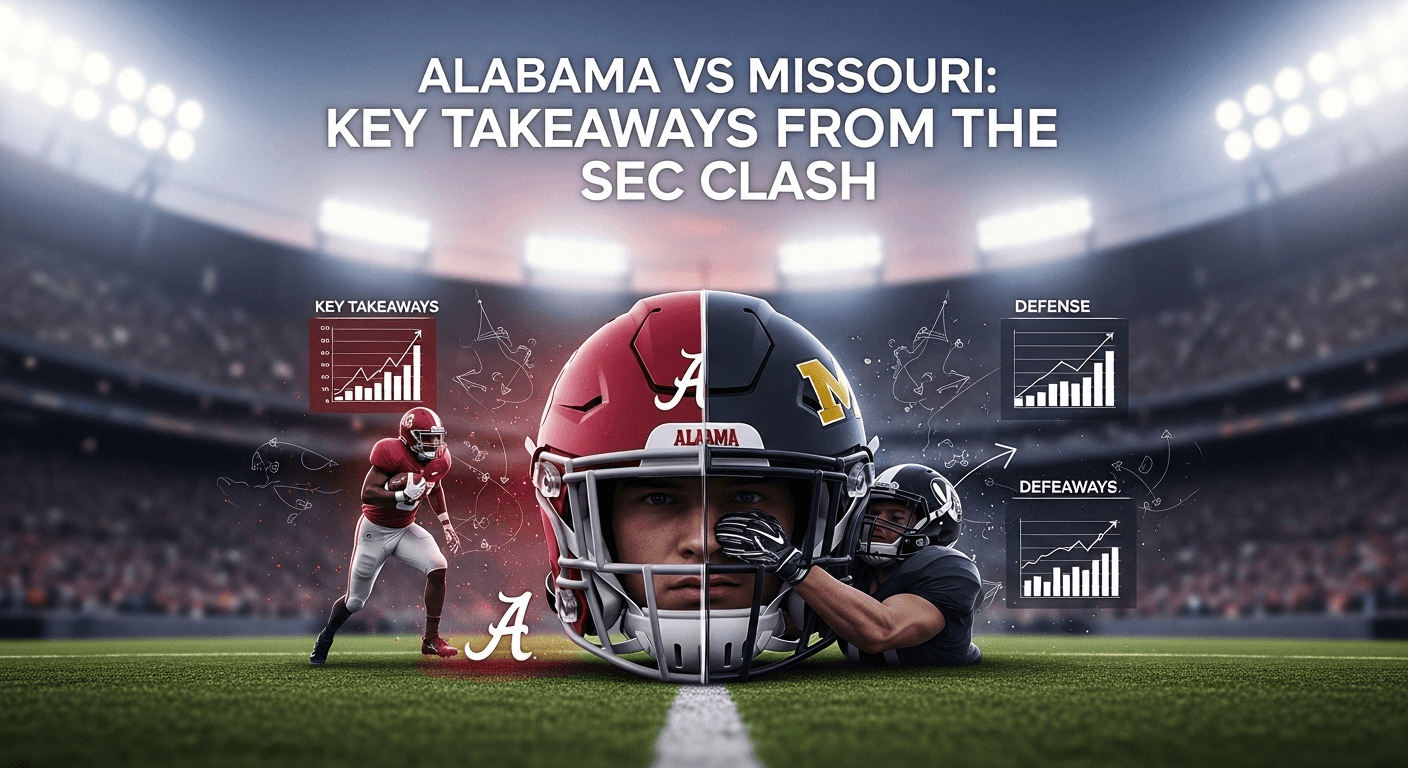 Alabama vs Missouri: Key Takeaways from the SEC Clash